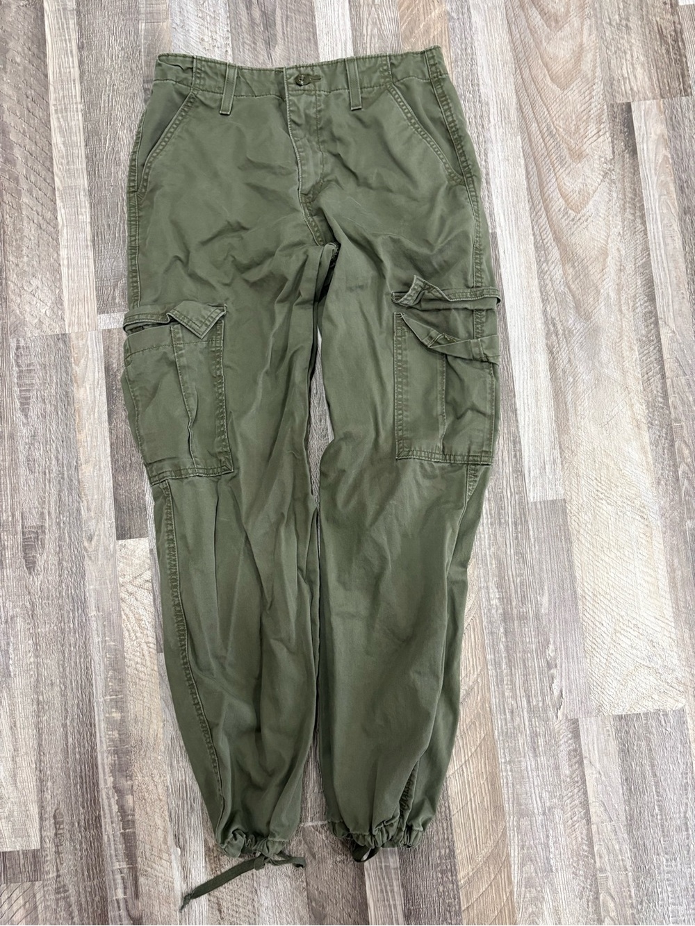 Levi’s ‘94 Baggy Olive Green Cargo Jogger Pants Size 27 - Picture 2 of 4